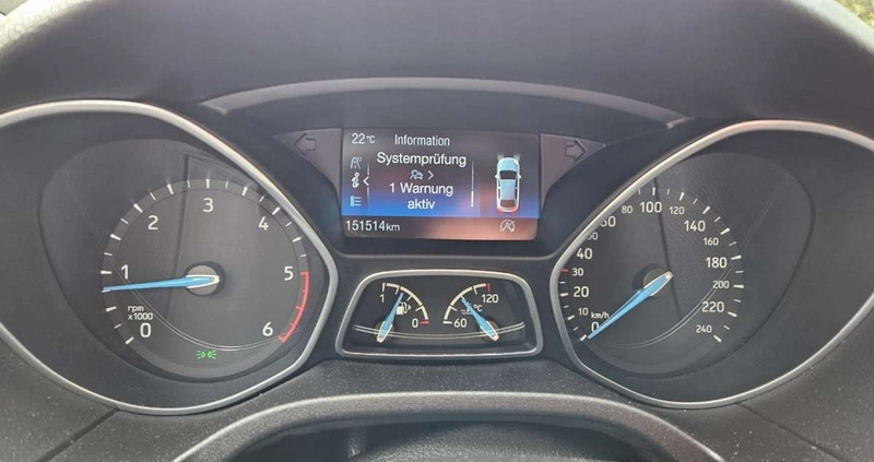 Ford Focus cena 39999 przebieg: 151000, rok produkcji 2016 z Rajgród małe 326